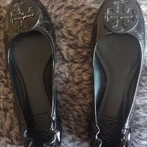 Tory Burch Black Flats Size 8